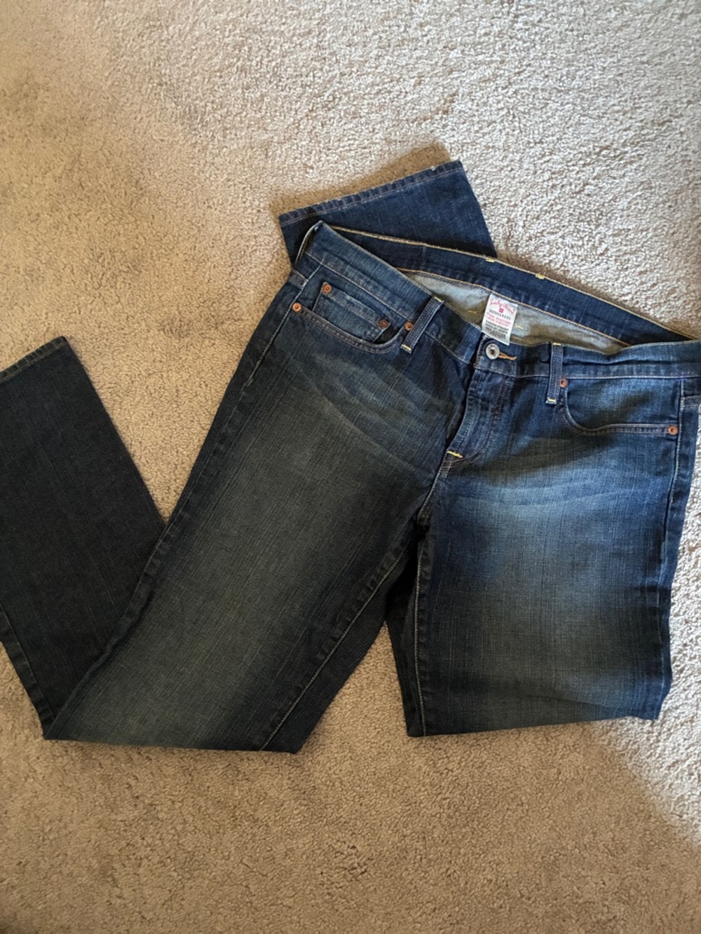 Lucky Brand Women's Straight-Leg Jeans in Deep Blue Fade